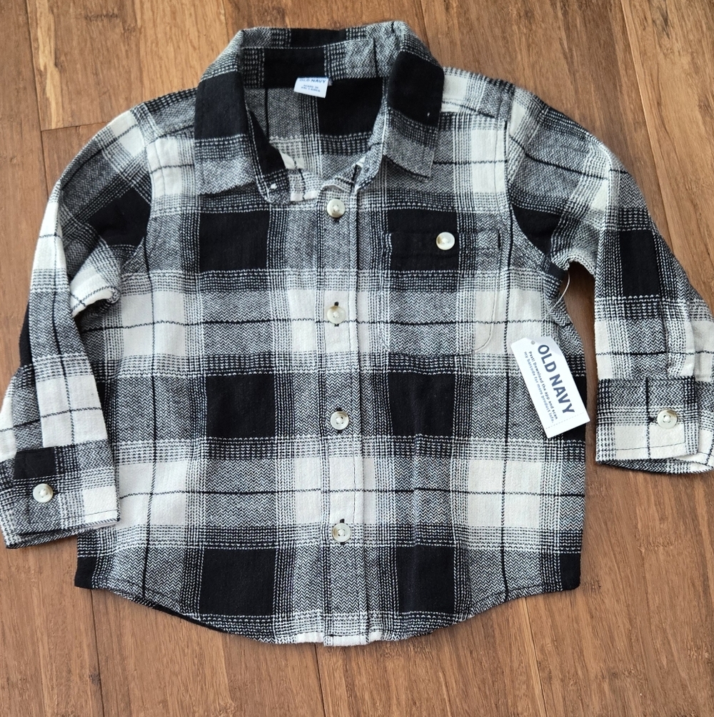 Old Navy Toddler Button Down Long Sleeve Shirt